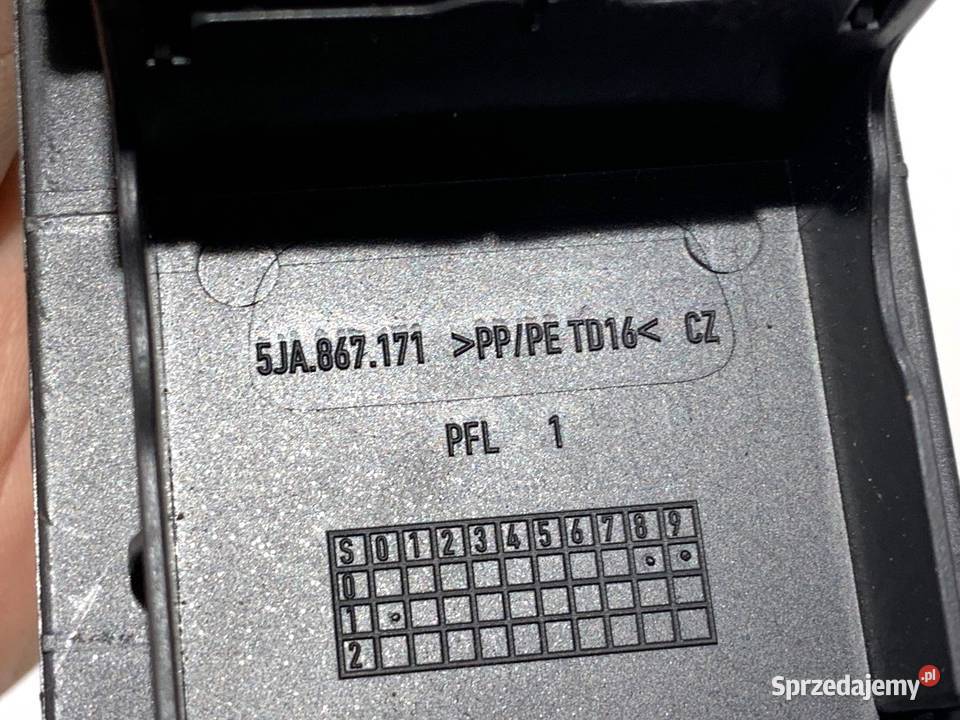 PRZEŁĄCZNIK SZYB SEAT TOLEDO IV 5JA867171 1219