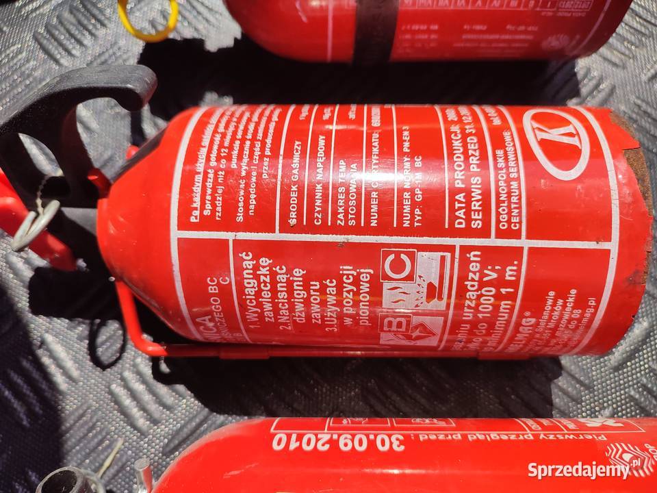 Gaśnica samochodowa BC proszkowa 1 7 sztuk śląskie Czernica