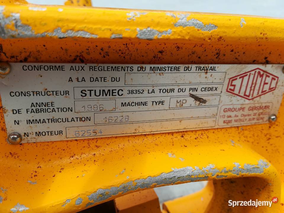 Szlifierka szyn kolejowy Geismar MP12 Cieszyn sprzedam