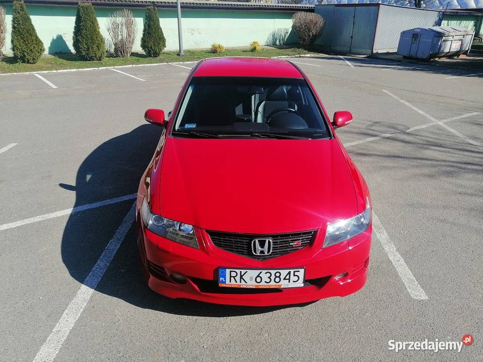 Honda Accord TypeS polift 190 CZERWONA Rok produkcji 2007