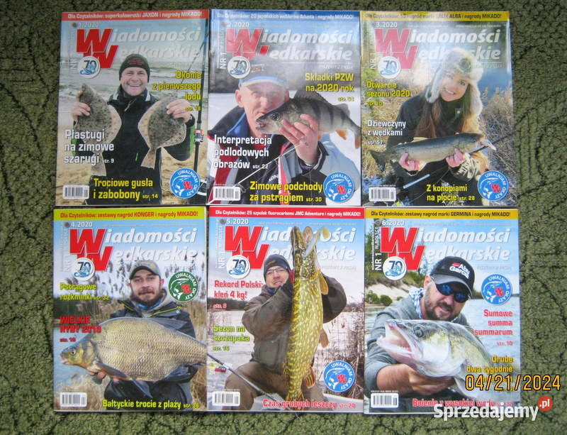Wiadomości wędkarskie roczniki 20181920 Kraków sprzedam