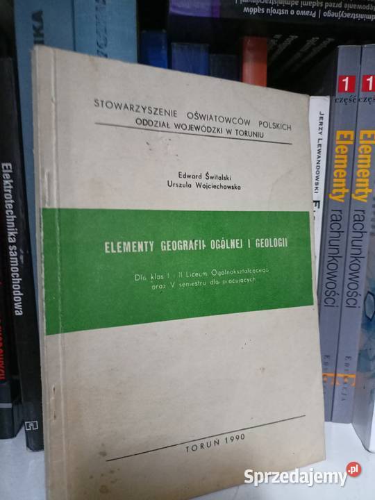 Elementy geografii ogólnej i geologii Świtalski Warszawa sprzedam