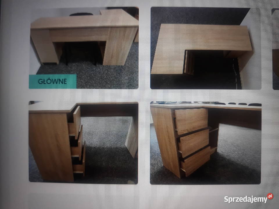 Biurko narone lewe sonoma Lublin sprzedam