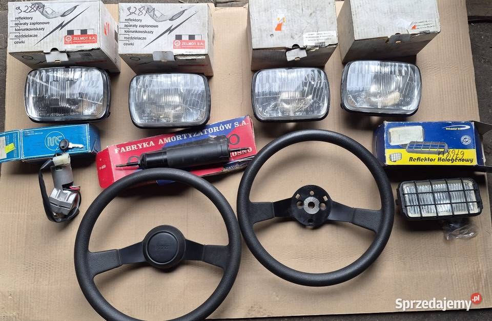 Fiat 126p nowe części kierownice FL lampy Zelmot Pozostałe Środa Wielkopolska