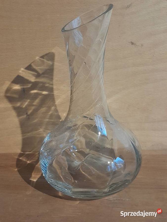 Stary szklany wazon wazonik zabytek PRL retro Dąbrowa Górnicza sprzedam