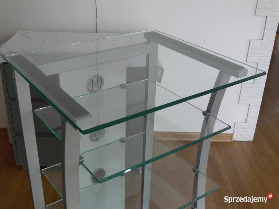 Stolik szafka pod sprzęt audio szkło Jasło