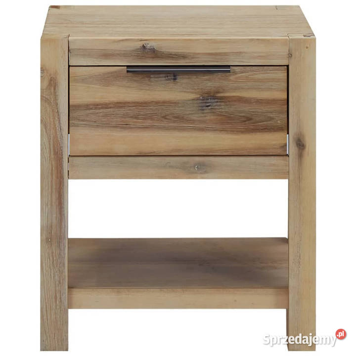 Stolik nocny z szufladą 40 x 30 x 48 lite drewno