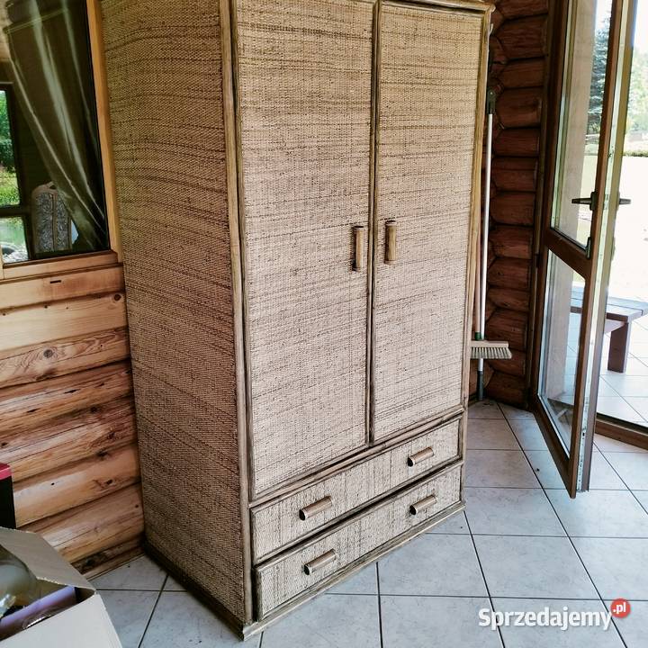 Toaletka szafki szafa ZESTAW RATTAN Antyki, Sztuka, Kolekcje Kraków