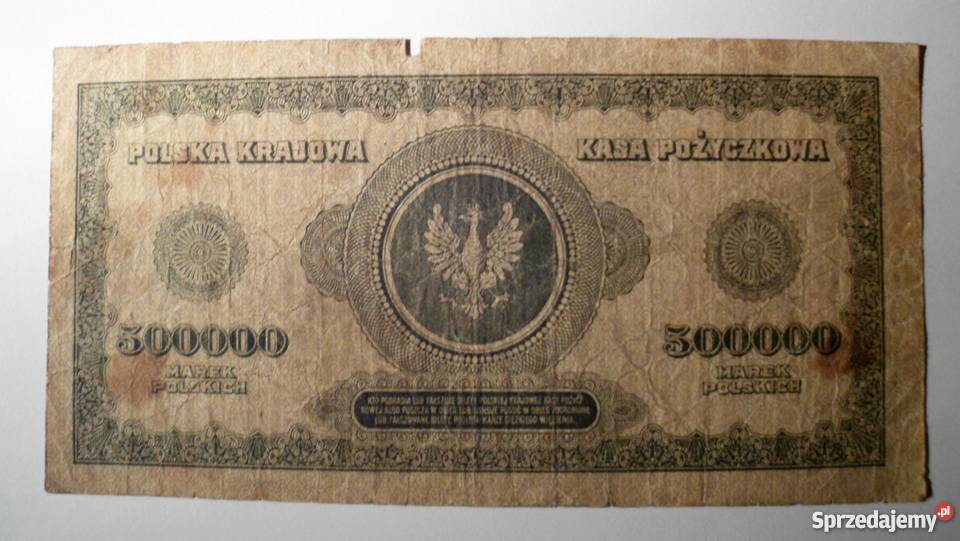 500000 marek polskich seria A0 7 cyfr PEREŁKA małopolskie Kraków