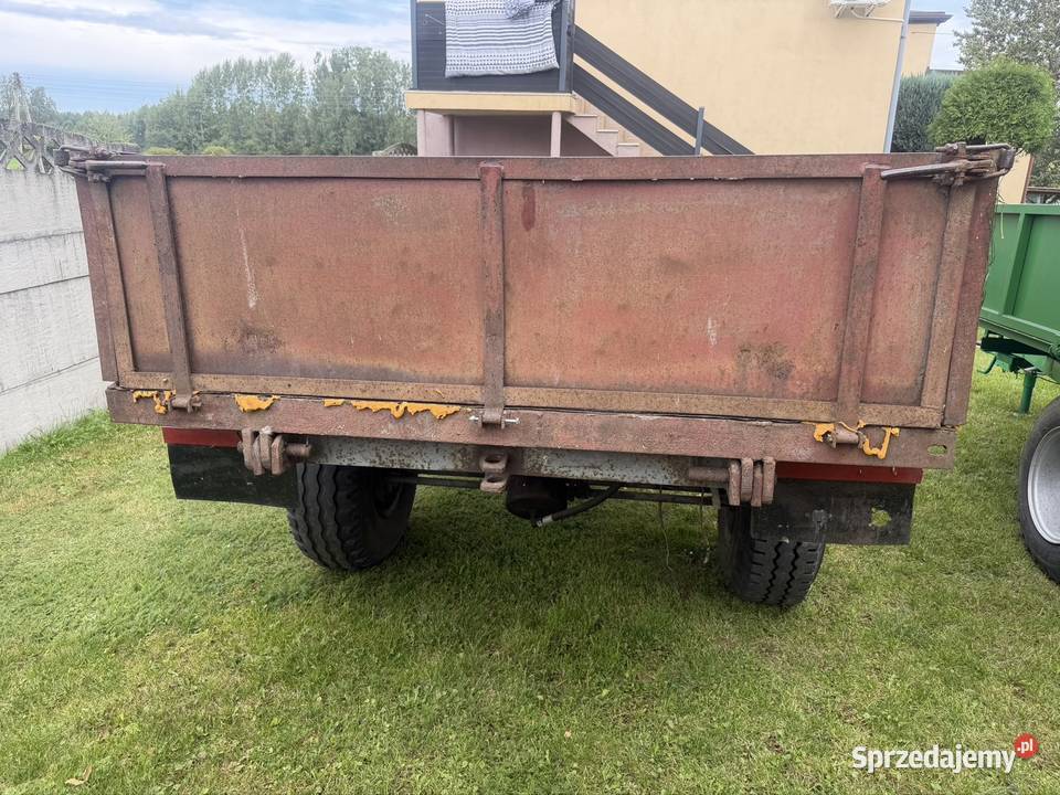 Przyczepka jednoosiowa rolnicza kiper nieuszkodzony