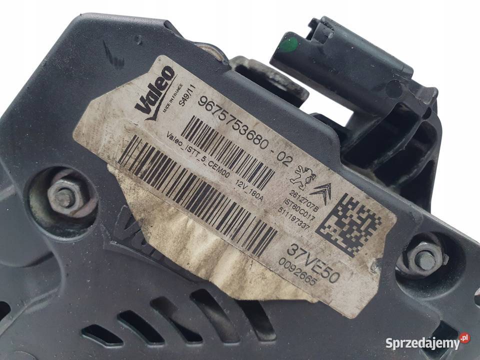 ALTERNATOR Citroen Berlingo II 16 HDI 9675753680 Chełm
