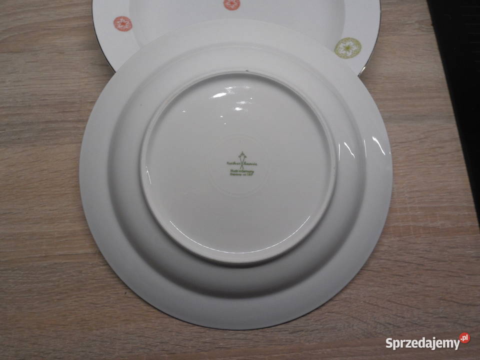 Porcelanowe talerze głębokie 2KaestnerSaxonia wielkopolskie Raszków