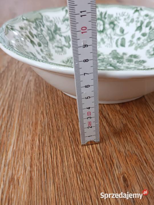 Miska salaterka zielona angielska porcelana małopolskie Gorlice