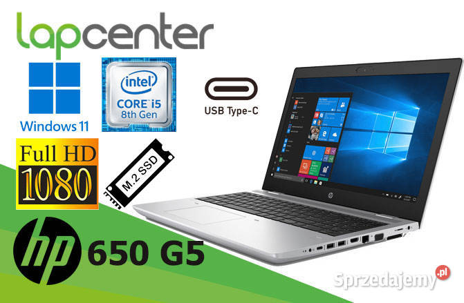 HP ProBook 650 G5 I58gen 8GB RAM 256SSD W11P FHD Białystok