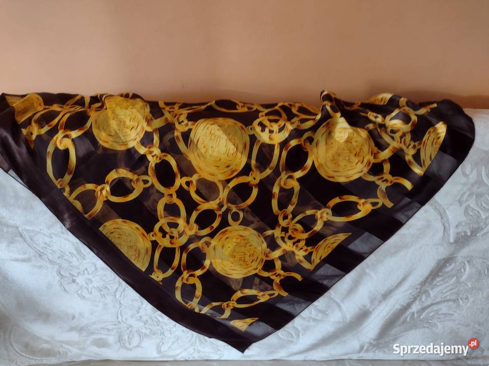 ZARA Ekskluzywna duża apaszka biznesowa chusta Kraków