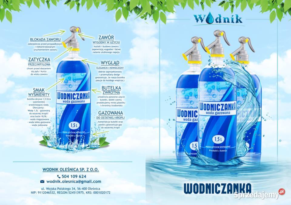 Współpraca Woda w syfonie 15l Oleśnica sprzedam