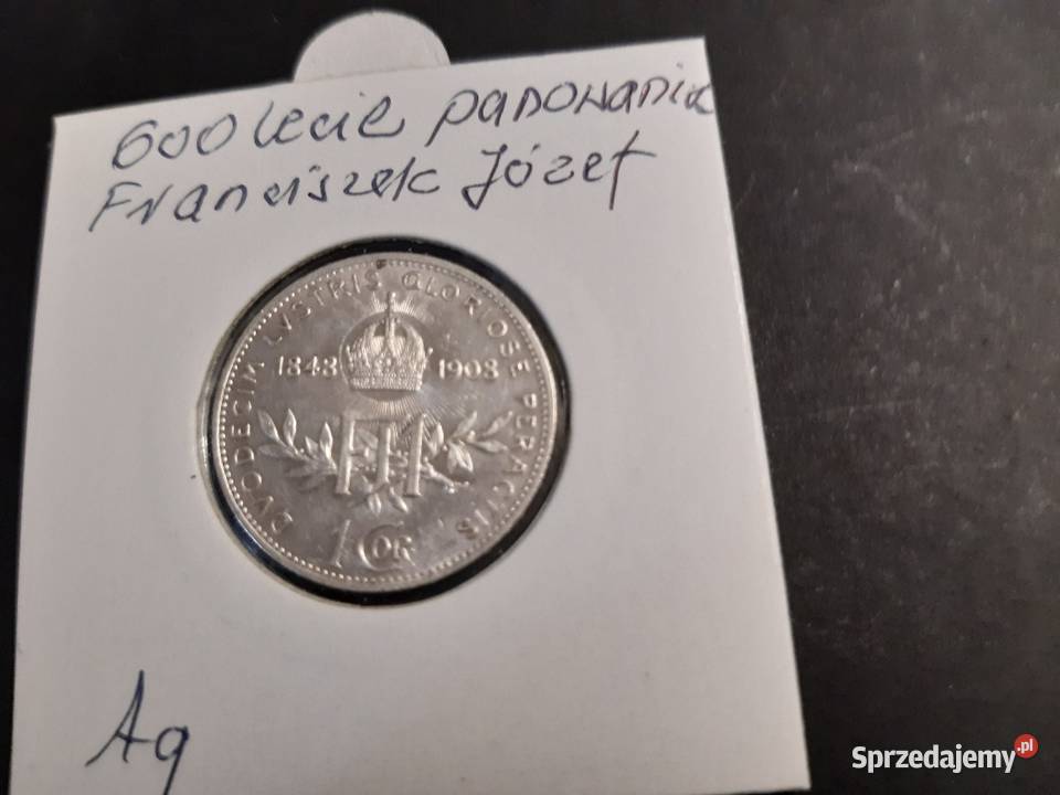 moneta srebrna Austrii z 1908r Łomża sprzedam