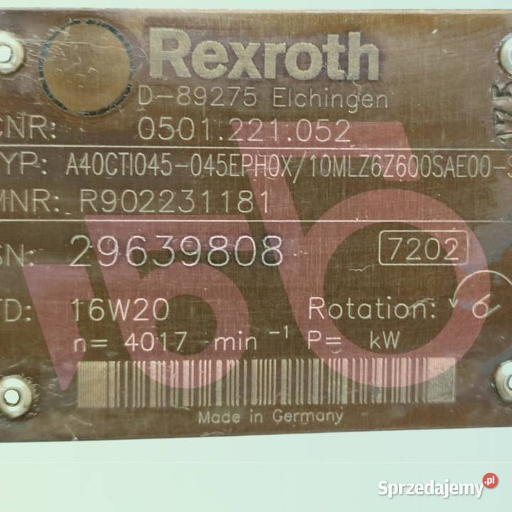 Silnik hydrauliczny AL208317 AutoPower John Wilkowo sprzedam