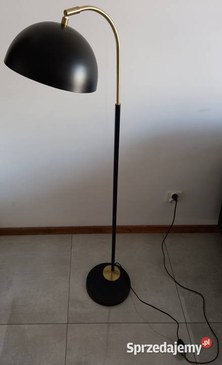 Lampa podłogowa Czarno złota ventage design
