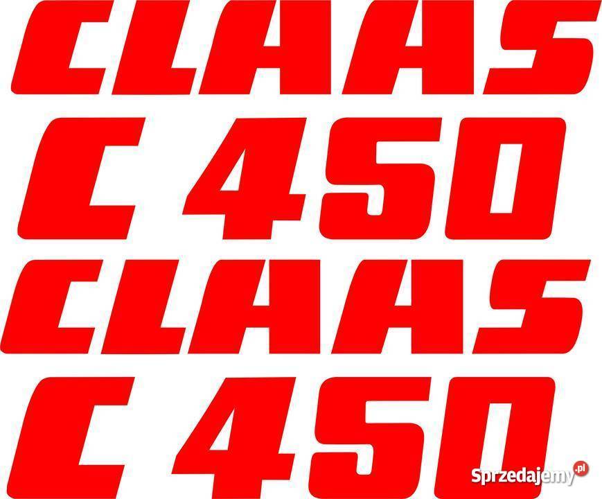 naklejki claas na heder c450