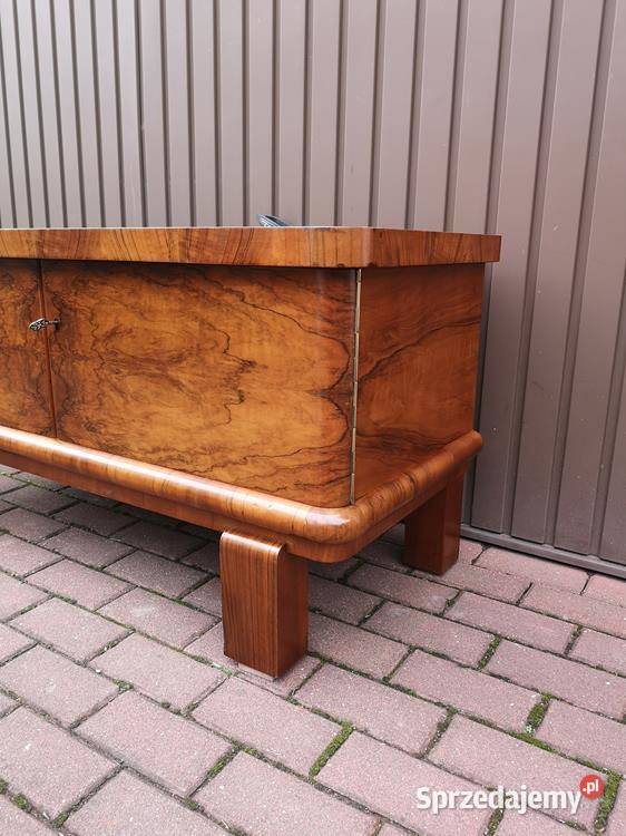 Komoda ARTDECO RTV Niska Orzech Stara Antyk Meble wielkopolskie Swarzędz sprzedam