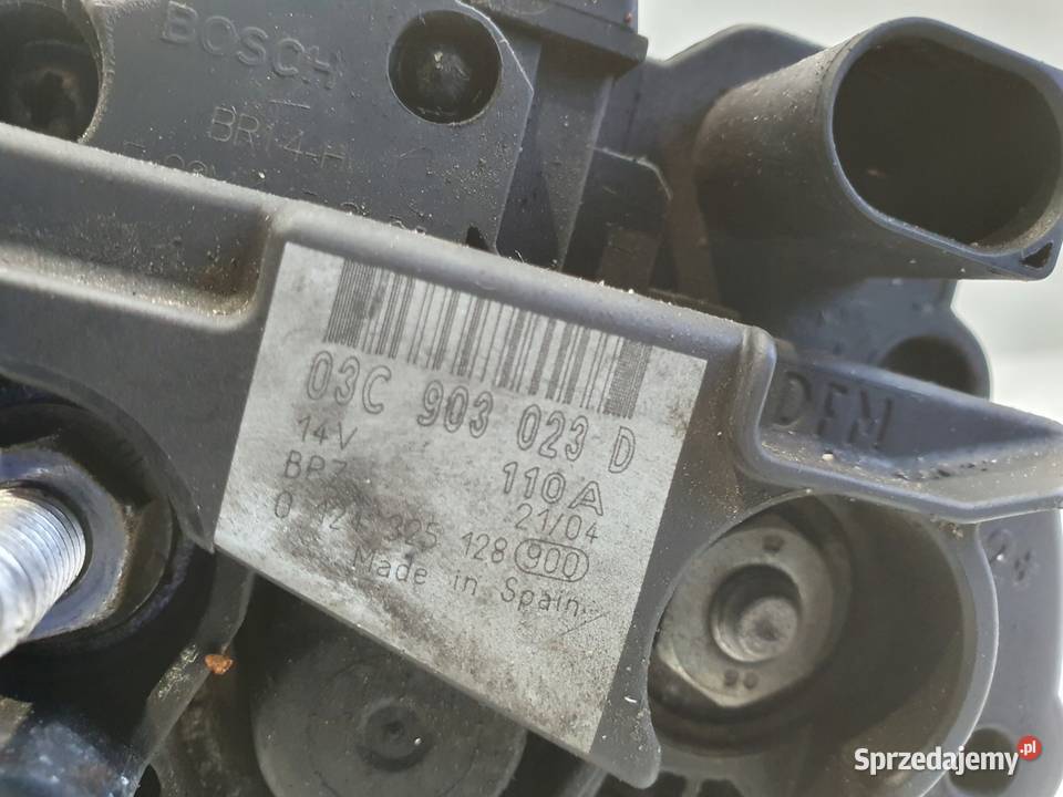 VW Golf V 16 FSI ALTERNATOR 03C903023D 110A Janów