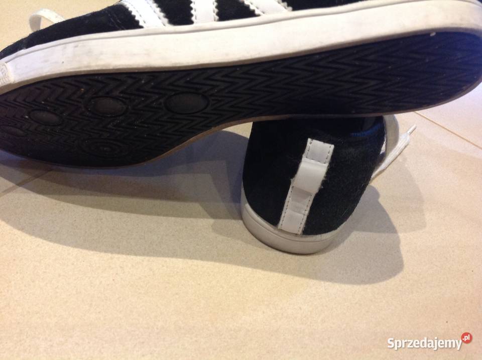 Trampki Tenisówki Skórzane r 37 czarne zamszowe Nowa Sól