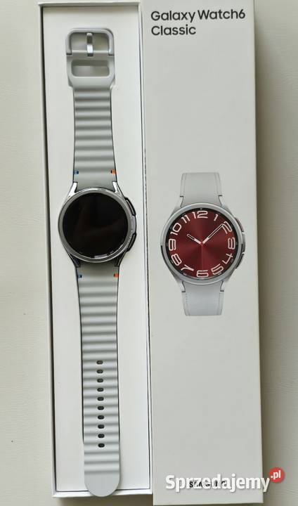 srebrny zegarek smartwatch Samsung Galaxy Watch