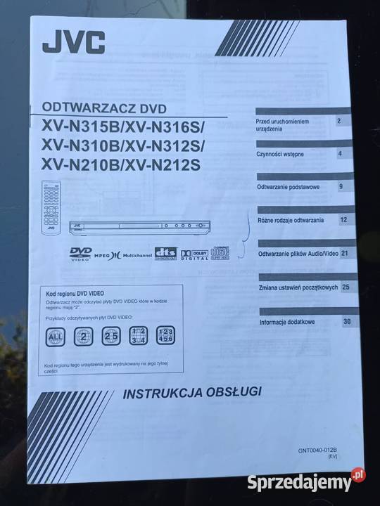 Kino domowe srebrne JVC amplituner głośniki DVD Krzesin-Parcela