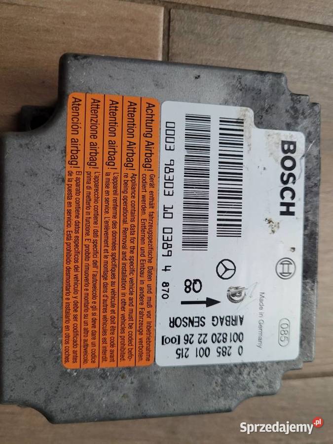 Moduł sensor Air Bag Poduszek powietrznych Poduszki powietrzne Gołdap