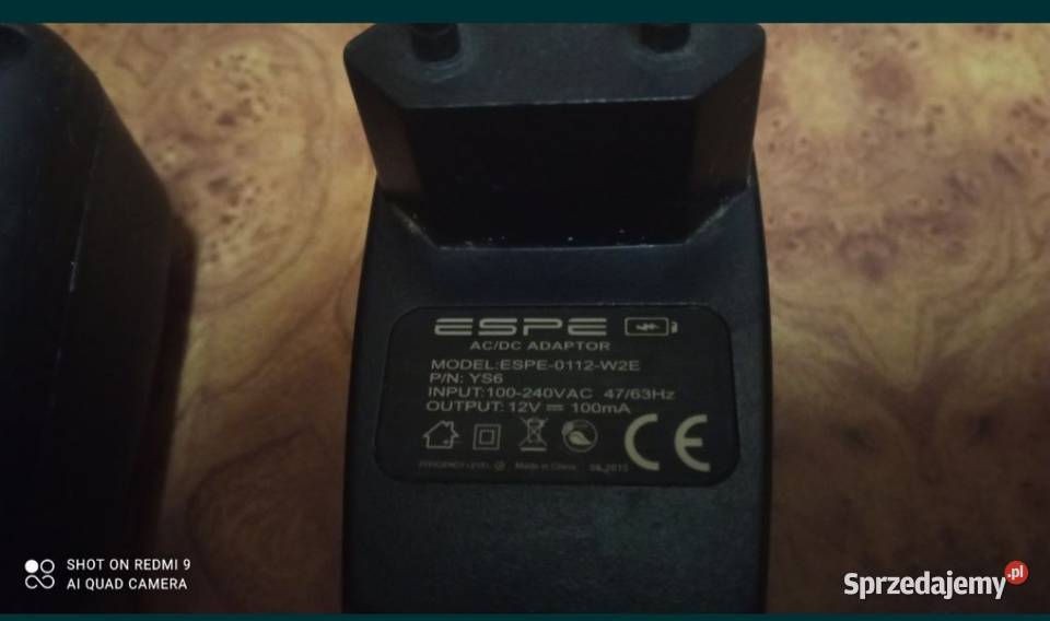 Zasilacze 12v 100mA sprawne sprzedam sprzedam