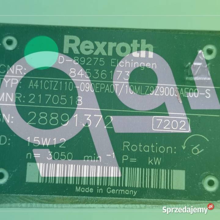 Silnik hydrauliczny Rexroth A41CTZ110 Wilkowo
