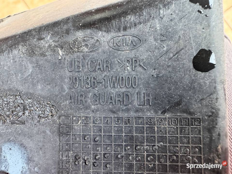 Kierownica powietrza lewa Kia Rio III 1116 Brzesko