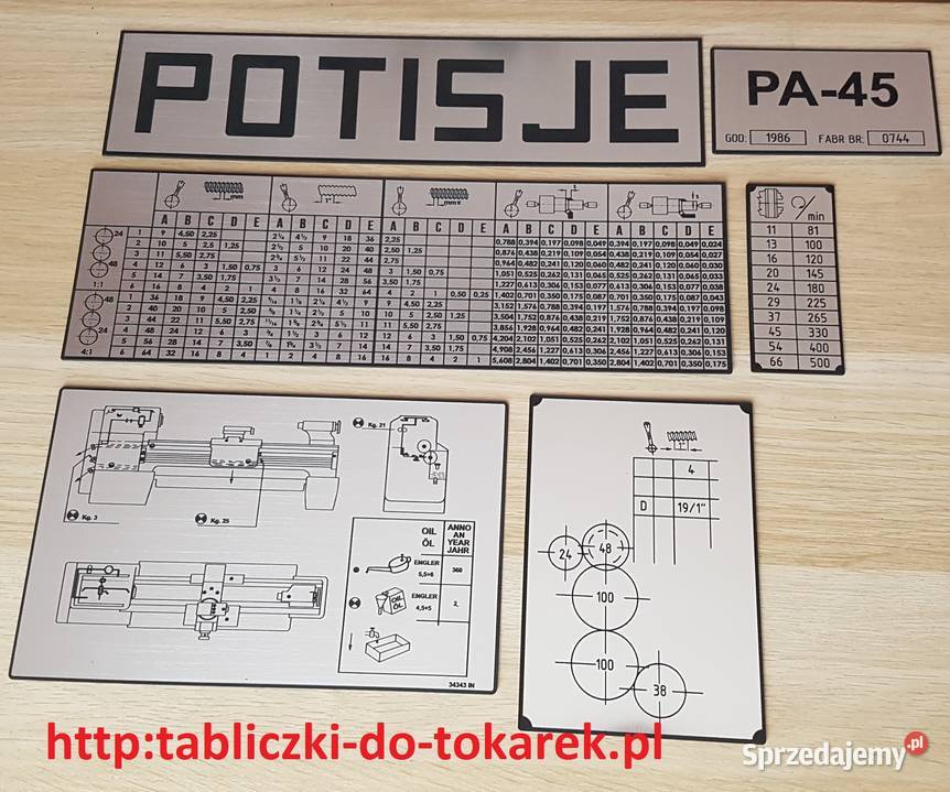 Tokarka POTISJE Tabliczka Tabliczki Tabela łódzkie Zelów sprzedam