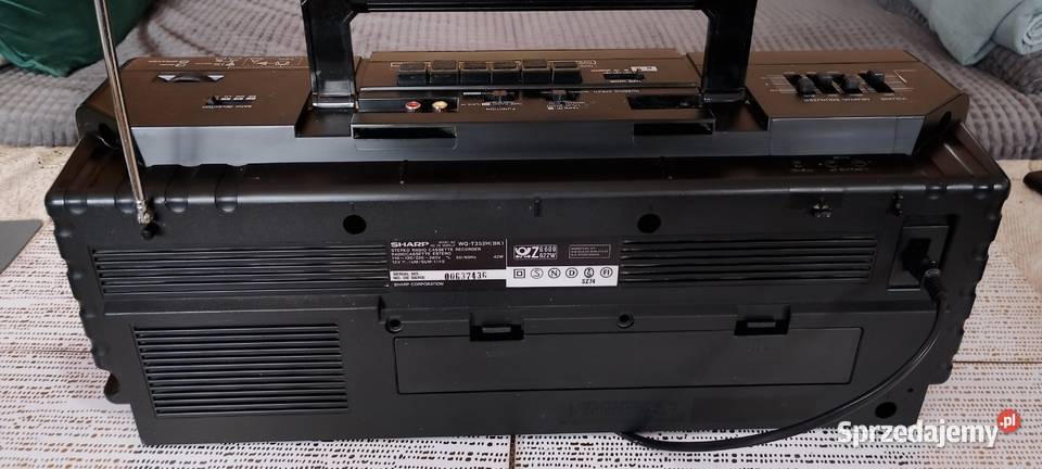 Kultowy Boombox SHARP WQT352H Vintage 90s Stan kujawsko-pomorskie Wąbrzeźno