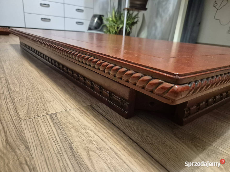 Vintage 135x85 Elegancki rzeźbiony stół Hepple Warszawa