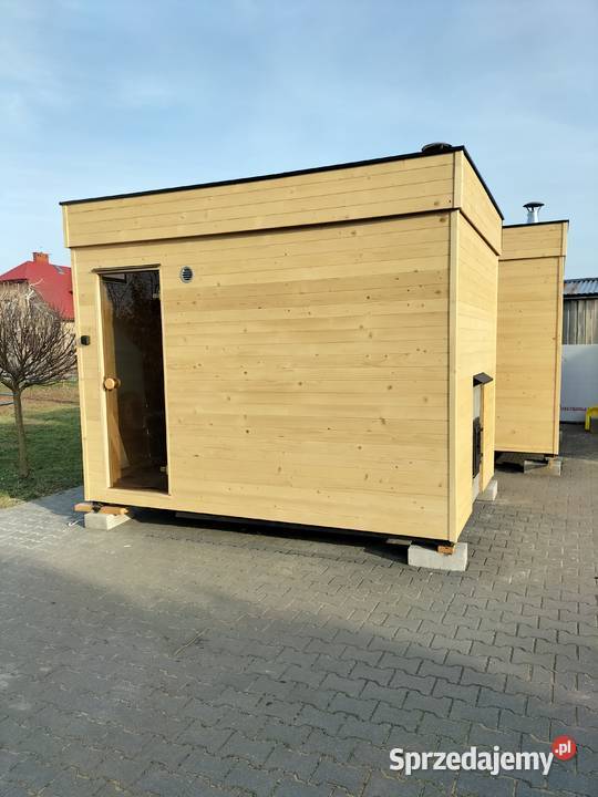 Sauna opalana drewnem z zewnątrz domek 2x3 z