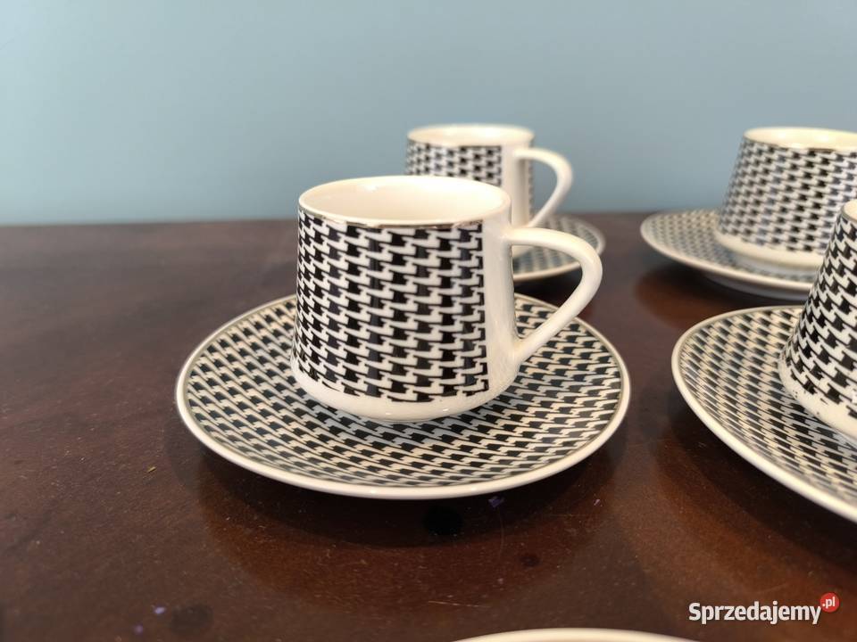 Piękny unikalny zestaw do kawy espresso 5 części łódzkie Łódź