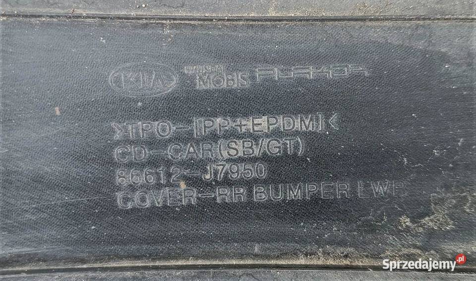 KIA PRO CEED GT DYFUZOR SPOJLER ZDERZAKA TYŁ dostawcze