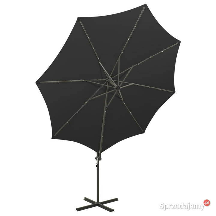 Parasol wiszący z lampkami LED i słupkiem 300 Warszawa sprzedam