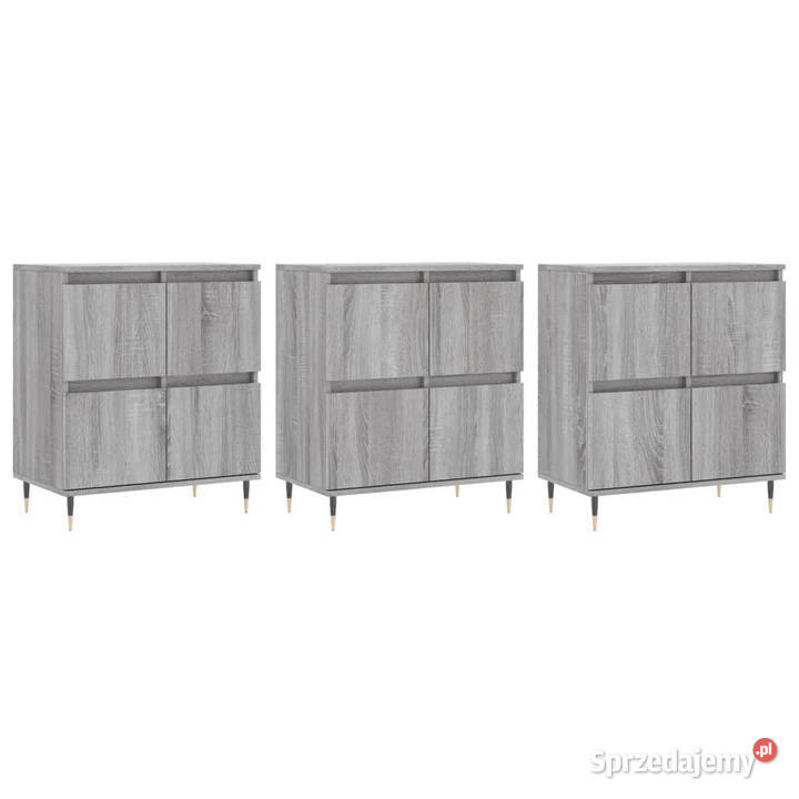 Szafki 3 szary dąb sonoma materiał Warszawa sprzedam