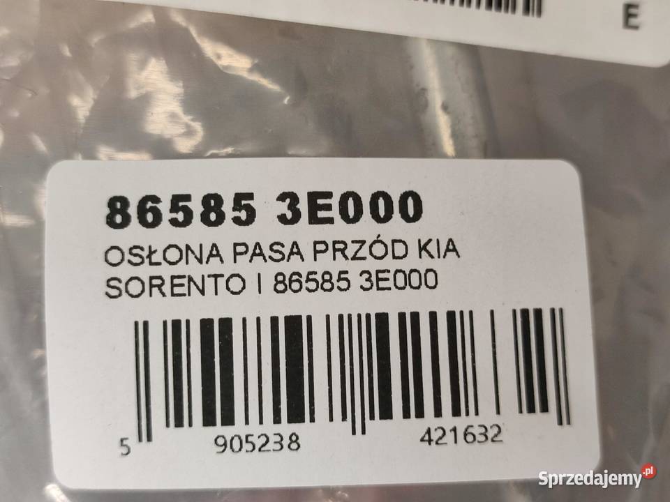 OSŁONA PASA PRZÓD KIA SORENTO I JC 20022011
