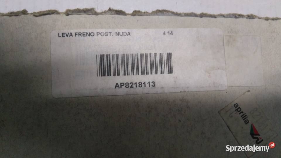 Dźwignia klamka manetka hamulca tylnego ORGINAŁ Bielsk Podlaski sprzedam