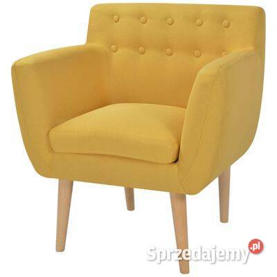 vidaXL Fotel żółty tkanina244069 sprzedam