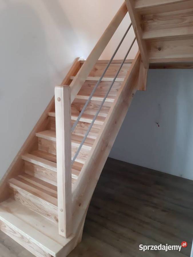Schody drewniane wewnętrzne Kołobrzeg