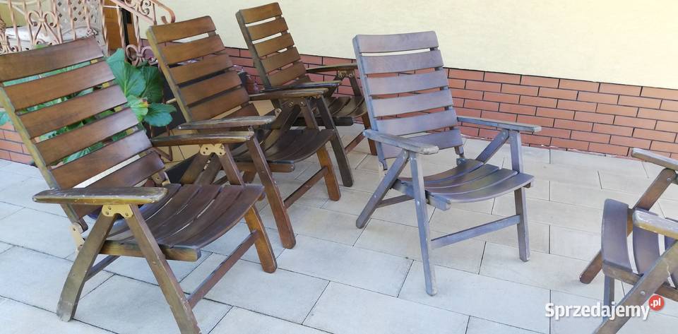 Drewniane fotele ogrodowe leżak krzesło fotel Meble ogrodowe mazowieckie Garwolin