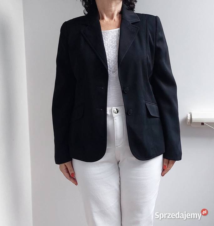Żakiet marynarka S 36 czarna kieszenie YESSICA Warszawa