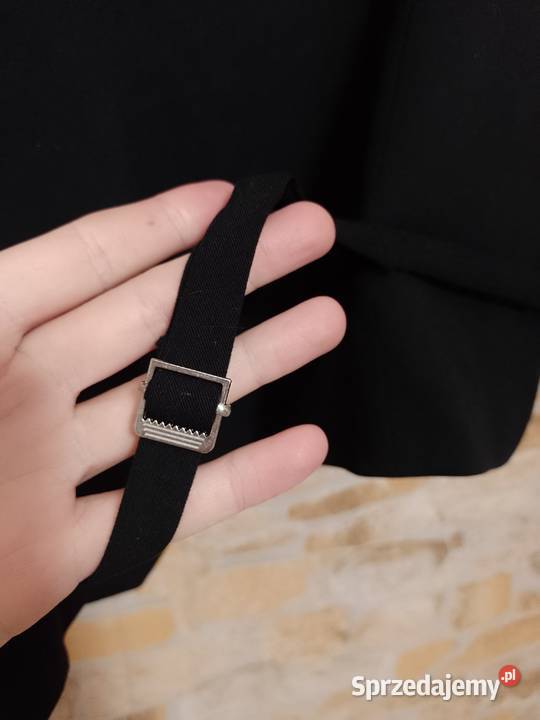 42XL ZARA Czarna żakietowa Kamizelka z patką z Kraków