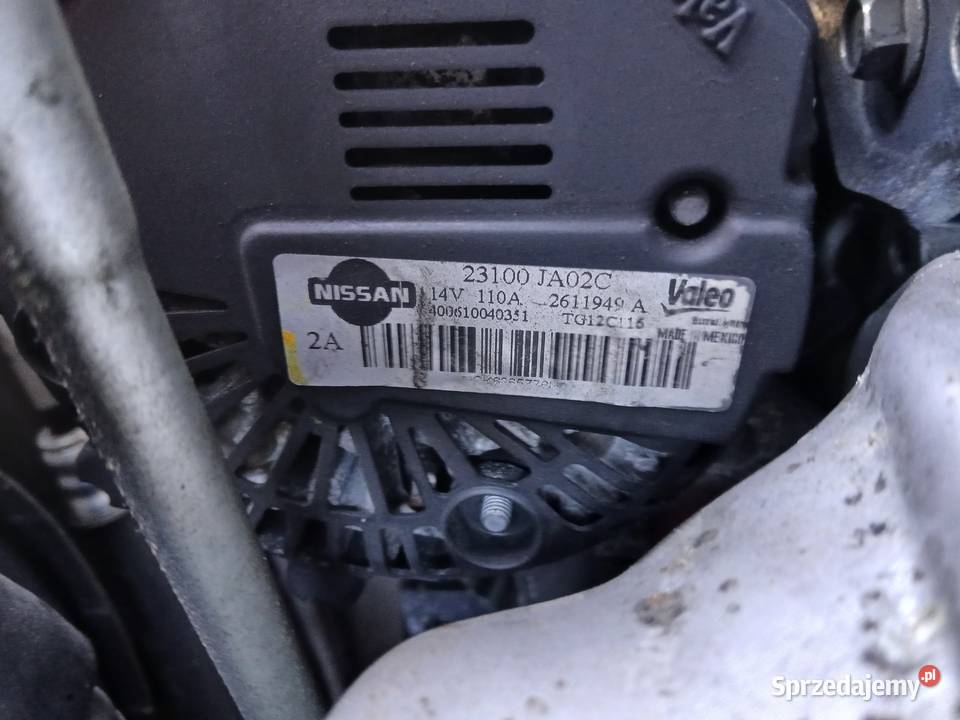 Alternator Renault Koleos 25 170 23100110A JA02C Szczerbice