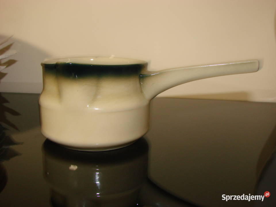 Tułowice porcelitowy rondelek Pruszcz Gdański